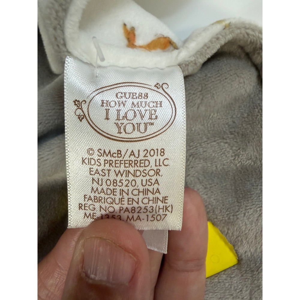 Guess How Much I Love You Nutbrown Hare Baby Security Blanket Lovey Bunny White - Picture 5 of 6